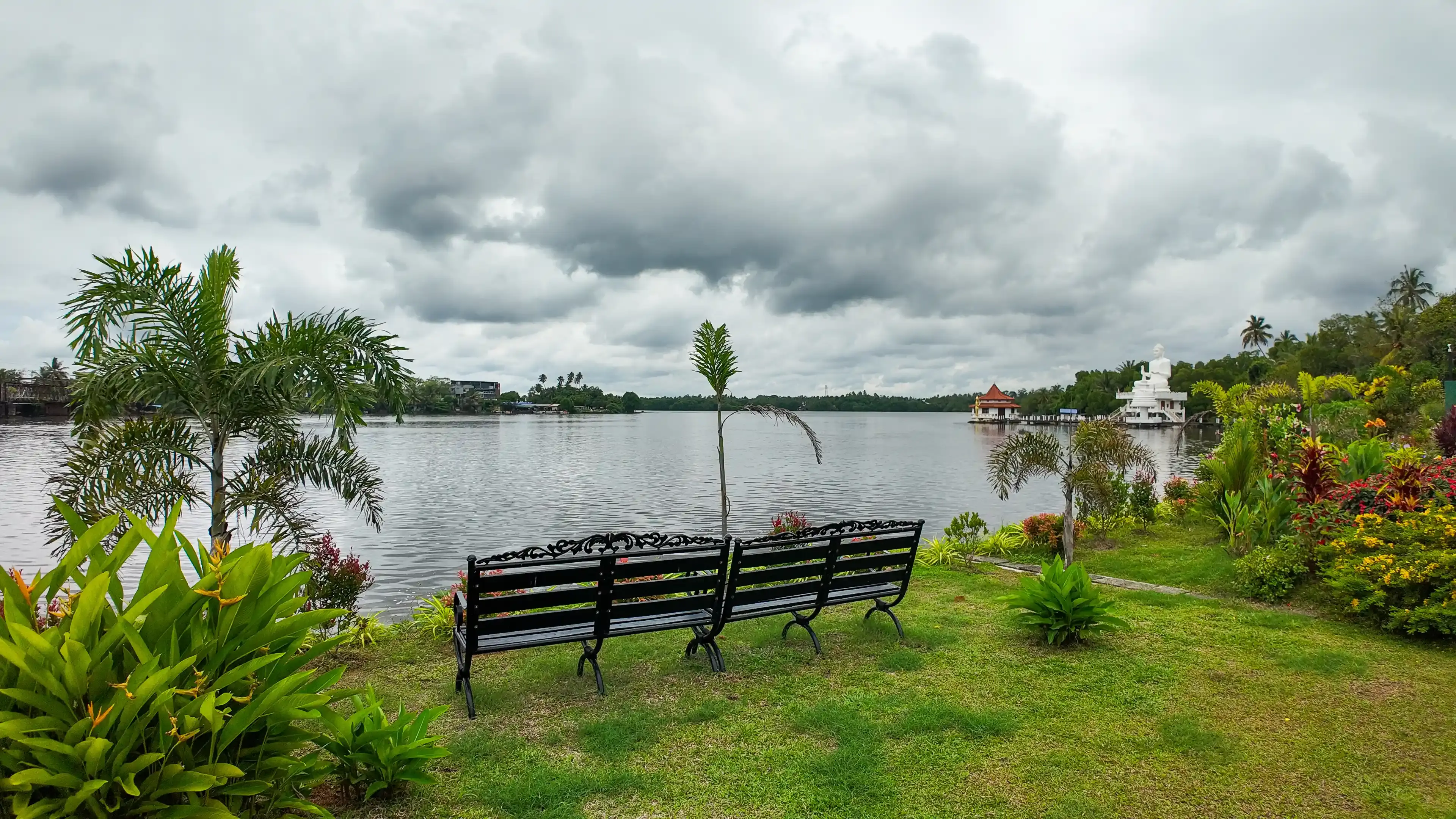 Abstract painting with vibrant colors